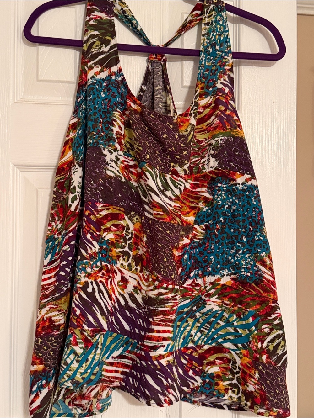 Belle Du Jour Multicolor Tiered Halter Top